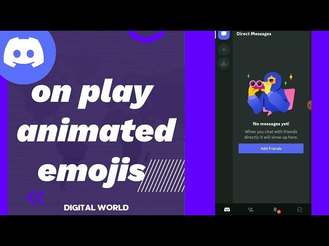How to turn on Play animated emojis On Discord app 2023