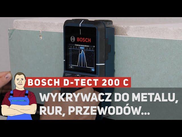 Wykrywacz metalu, przewodów, konstrukcji, rur - BOSCH WALLSCANNER D-TECT 200C PROFESSIONAL