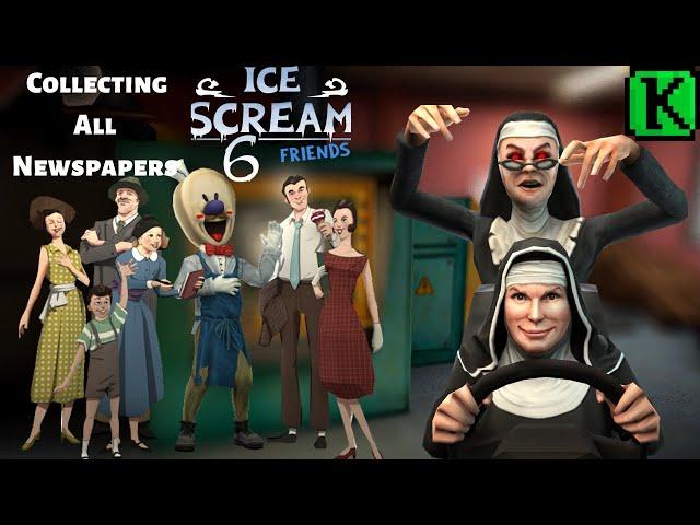 Collecting All 6 Pieces of Newspaper - Ice Scream 6