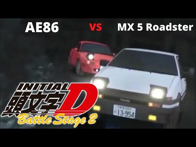 Initial D Battle Stage 2: Revival Mode AE86 vs MX-5 Roadster