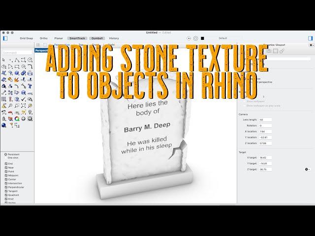 Creating Rough Surface Texture on Objects in Rhino Using Displacement Maps