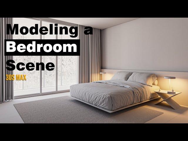 Modeling Interior In 3ds Max | Bedroom rendering workshop