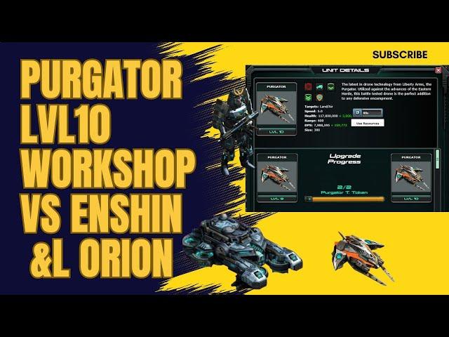 war commander holdout purgator lvl10 workshop vs enshin & l orion