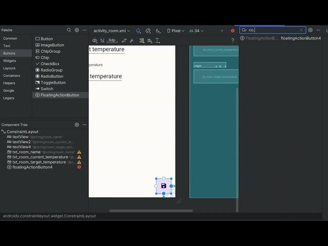 Create a FloatingActionButton in Android Studio