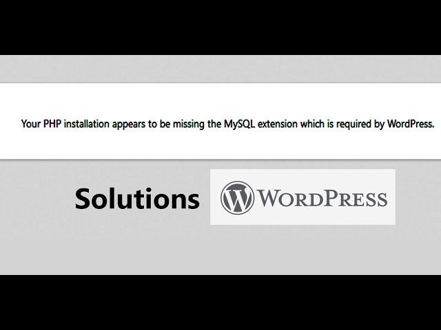 Your PHP installation appears to be missing the MySQL extension which is required by Wordpress