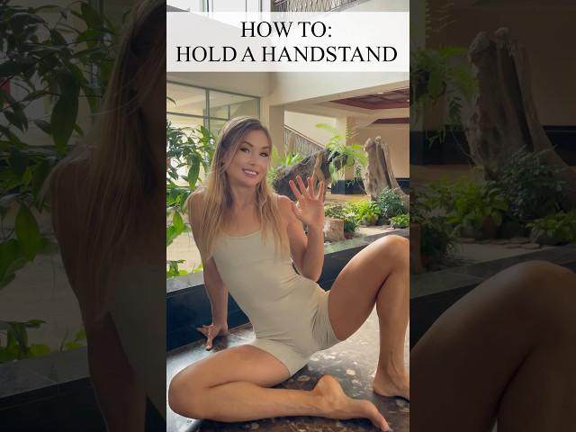 How to Hold a Handstand  #shorts #yoga #strength #fitness