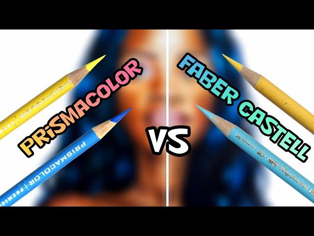 Prismacolor Premiere VS Faber Castell Polychromos // Which is better?? +Drawing demonstration