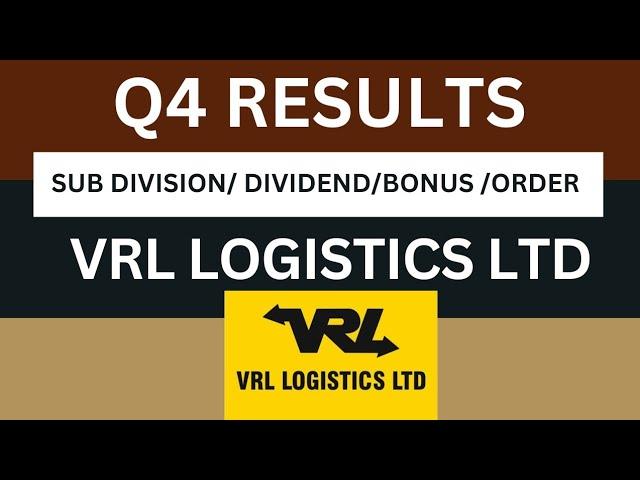 vrl logistics Q4 Results 2025 | vrl logistics Results Today | vrl logistics Share Latest News