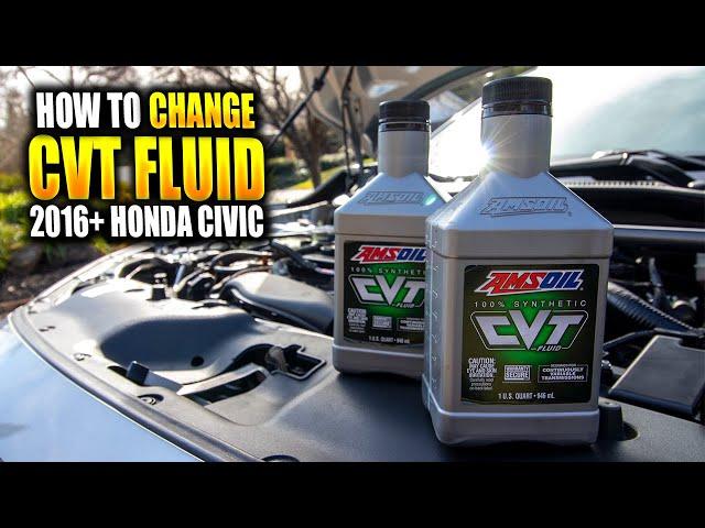 10th Gen Honda Civic AMSOIL CVT Transmission Fluid Change! - How to (DIY)