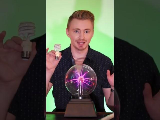 Science Experiment with a Plasma Ball  #shorts #plasmaball #science #education #electricity