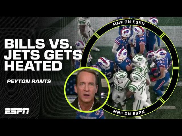 Bills vs. Jets GETTING CHIPPY  Bills' penalty winds up in missed FG  Peyton RANTS | ManningCast