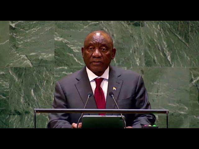 President Cyril Ramaphosa addresses the Business Council for International Understanding meeting