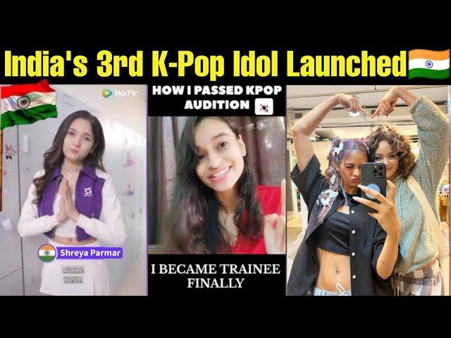 India's 3rd K-Pop Idol Shreya Parmar Launched  Indian K-pop Idol Girl  Indian Girl in K-pop #bts