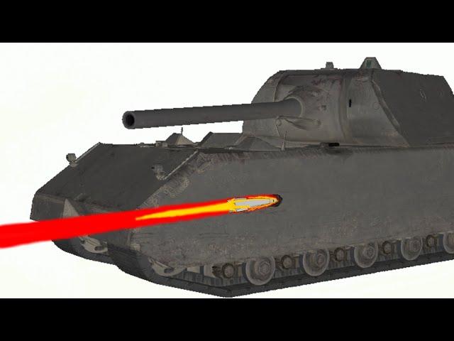 Maus VS 155mm Rail Gun | Tank Armor Simulation | Will Make Simulation at Request of Viewers