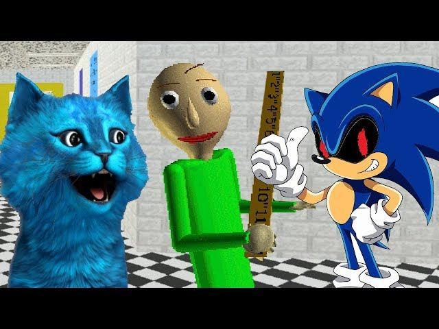 БАЛДИ ПРЕВРАТИЛСЯ В СОНИКА EXE / BALDI'S BASICS in EDUCATION LEARNING HORROR GAME SCHOOL SONIC EXE