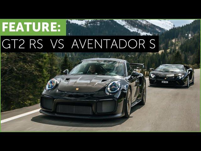 Porsche 911 GT2 RS vs Lamborghini Aventador S. Which is better?