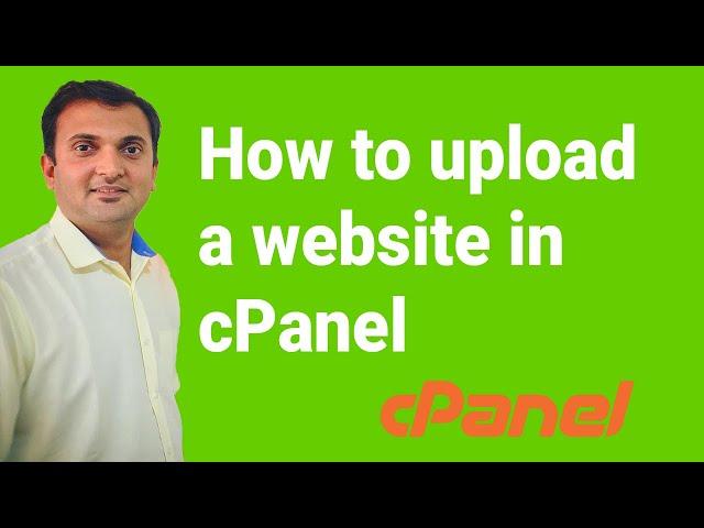 How to upload a website in cPanel | Upload website | Upload HTML website to server