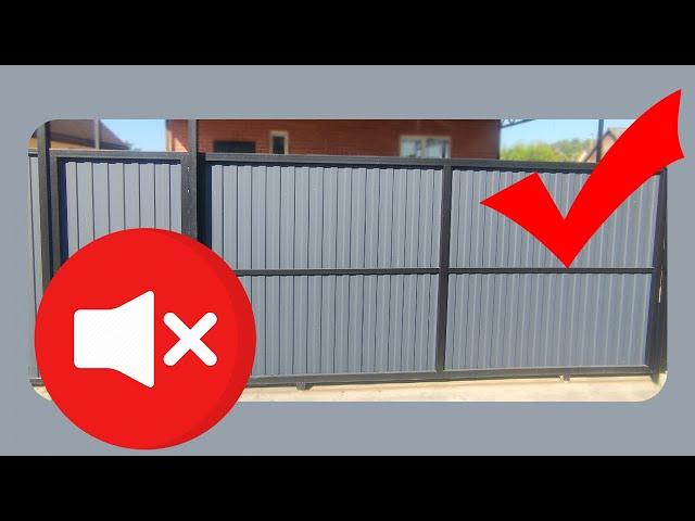 ОТКРЫВАЮ СЕКРЕТ! Бесшумные откатные ворота! I'M REVEALING A SECRET! Very quiet sliding gates!