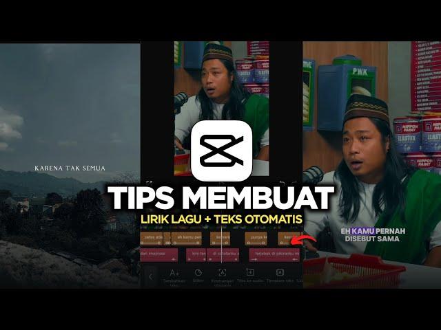 Cara Edit Lirik Lagu dan Teks Otomatis di Capcut - Capcut Tutorial