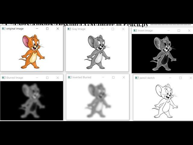 Convert Image to Pencil Sketch- Python #opencv #cv2 #python