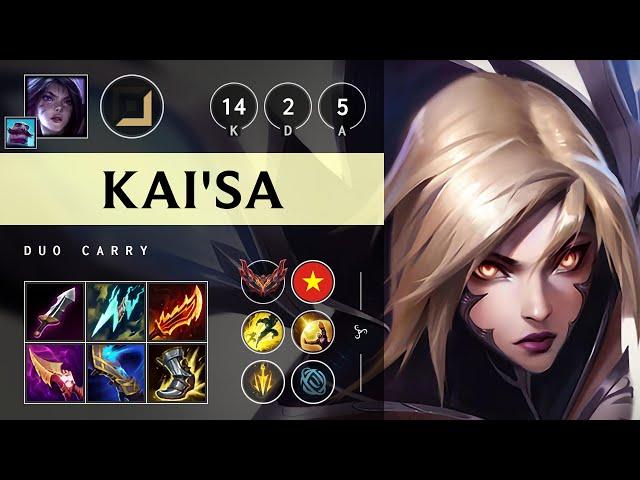 Kai'Sa ADC vs Zeri: Triple Kill, Legendary - VN Grandmaster Patch 14.24