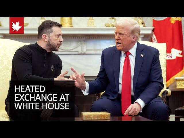 Watch the heated exchange between Trump and Zelensky in the Oval Office