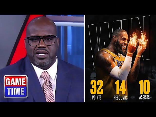 NBA GameTime | LeBron defies Father Time - Shaq on Lakers beat Kings, move to 3-0 under JJ Redick