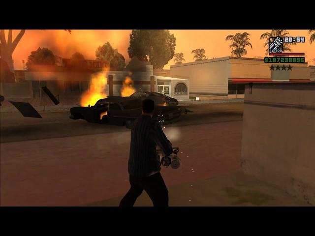 GTA: San Andreas [PC] Minigun Rampage (With Infinite Ammo Cheat) [2160p]