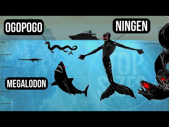 Biggest Sea Cryptids | Size Comparison