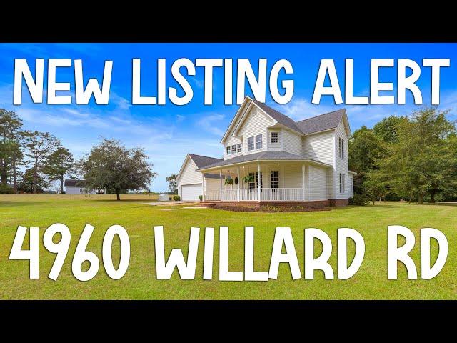 (FOR SALE) 4960 Willard Road, Willard, North Carolina 28478 - Country House [acreage] close to Beach