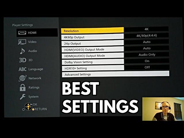 Panasonic UB9000 4K Ultra HD Blu-ray Player - Best Settings (In-Depth Explanation)