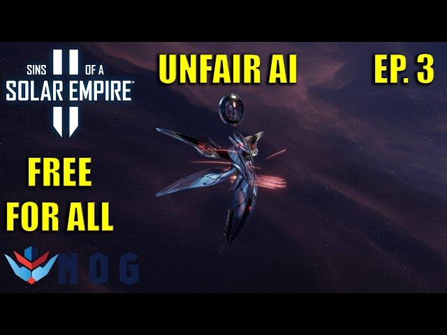 Sins of a Solar Empire 2 Lets Play | Advent Reborn vs  5 Unfair AI's FFA Ep3 | We're heads up