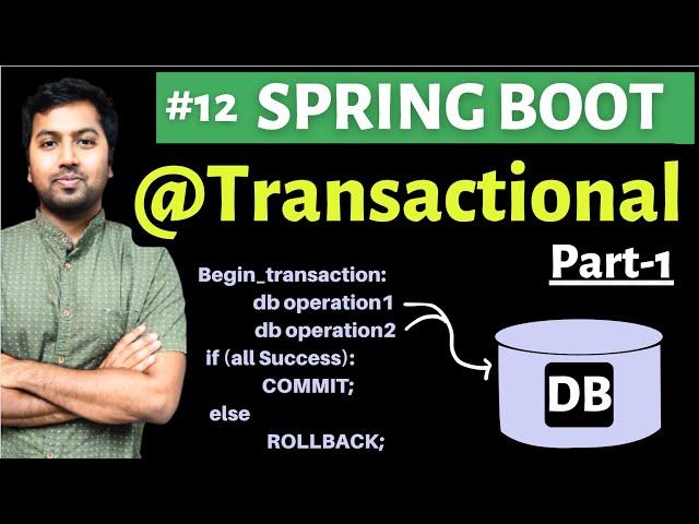 Spring boot @Transactional Annotation - Part1