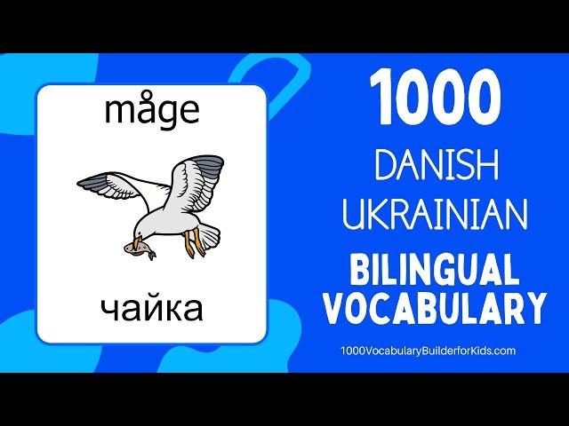 Learn Danish Ukrainian 1000 Bilingual Vocabulary for Beginners   Lære Dansk Ukrainsk