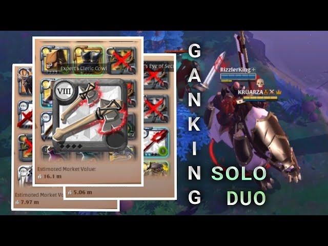 ALBION ONLINE | SOLO DUO OPEN WORLD GANKING | HOW TO GANK | PVP GANK