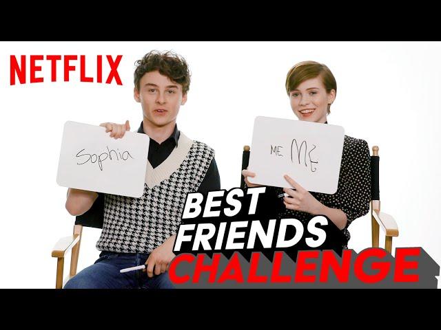 Wyatt Oleff and Sophia Lillis BFF Test | I Am Not Okay With This | Netflix