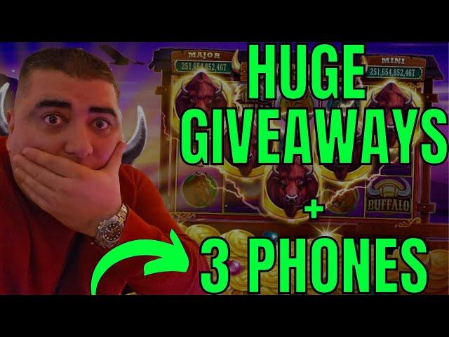 Biggest Giveaway Ever Live At Play Fame & MASSIVE SLOT PLAY