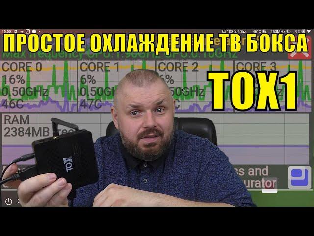 Простое охлаждение ТВ Бокса TOX1 с помощью проволоки и такой-то матери...