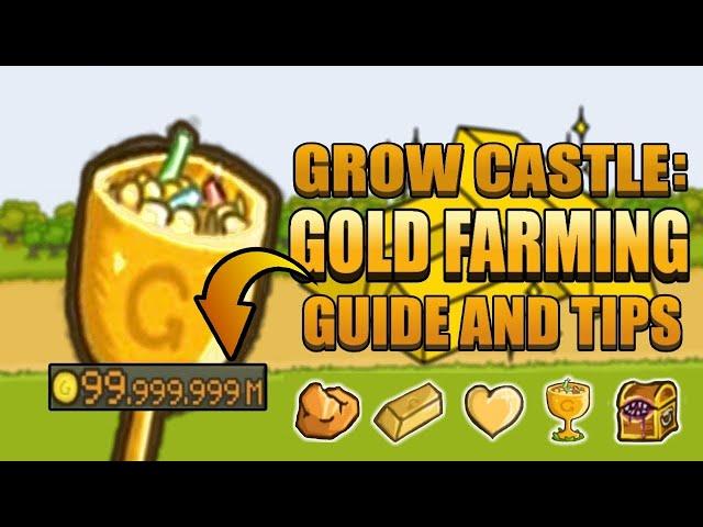 Grow Castle: EASY GOLD GUIDE! Gold Farming Tips and Tricks 
