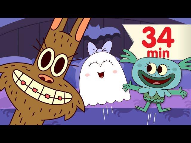 Five Little Monsters Jumping On The Bed | + More Kids Songs | Super Simple Songs