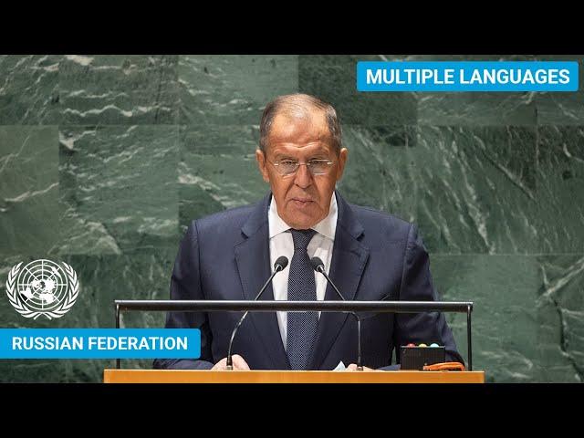  Russian Federation - Minister for Foreign Affairs Addresses UN General Debate, 78th Session