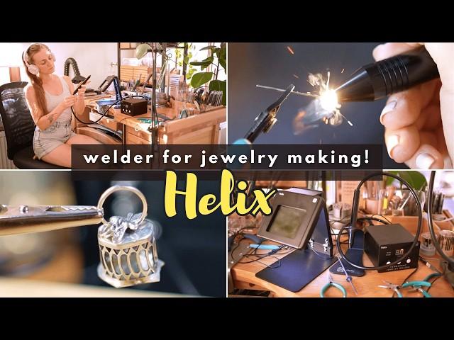 Can Welding REPLACE Soldering in Jewelry Metalsmithing?? How to Use Helix Welder