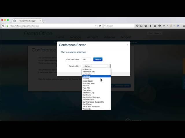Ooma Office - Conference Service