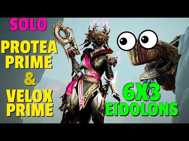 Warframe | Eidolon 6x3 Solo | PROTEA PRIME & VELOX PRIME | Rivenless