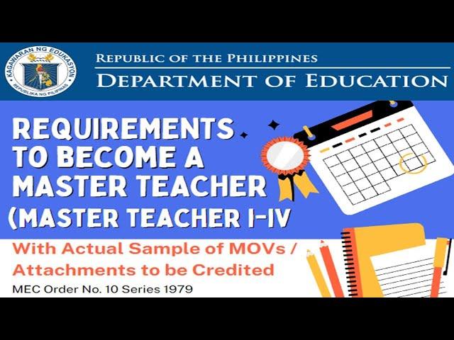 Guidelines on Promotion to Master Teacher 1 | WITH SAMPLE MOVs