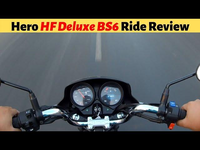 Hero HF Deluxe FI i3S BS6 Ride Review!!