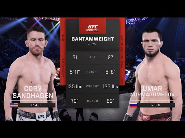 UFC Abu Dhabi: Sandhagen vs Nurmagomedov (UFC 5 Simulation)