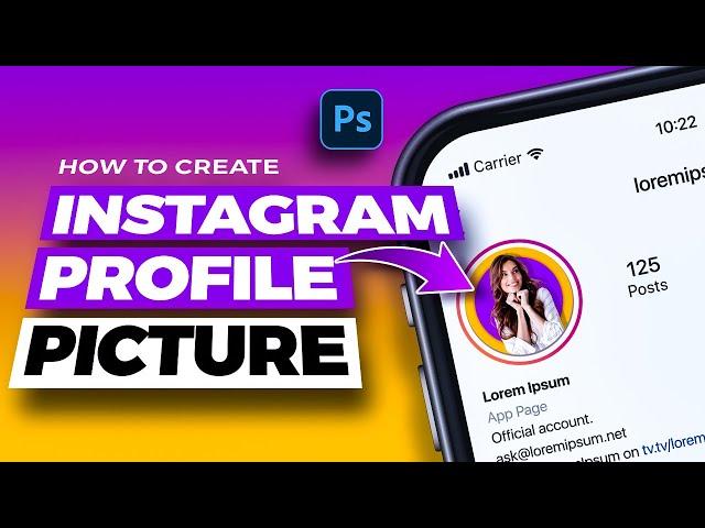 How to Create Instagram Profile picture in Photoshop -Version 4