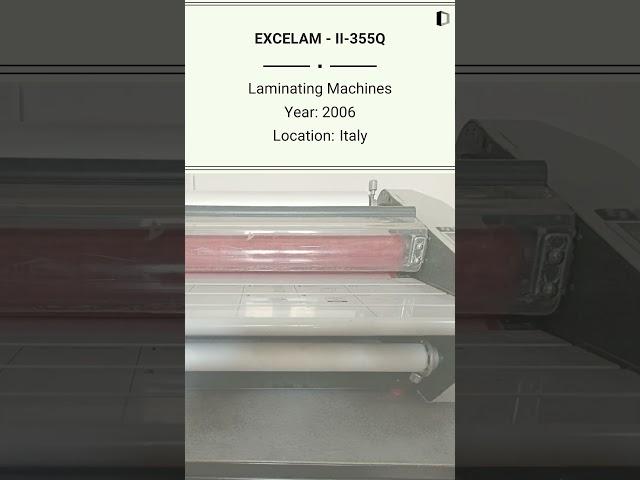 Used Laminating Machine | EXCELAM - II-355Q for SALE @Machinedalal