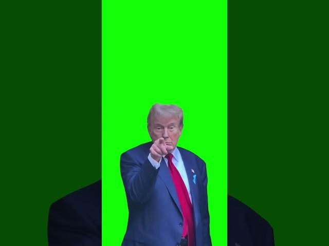 Donald Trump Pointing at the Camera and Showing Thumbs Up meme - Green Screen